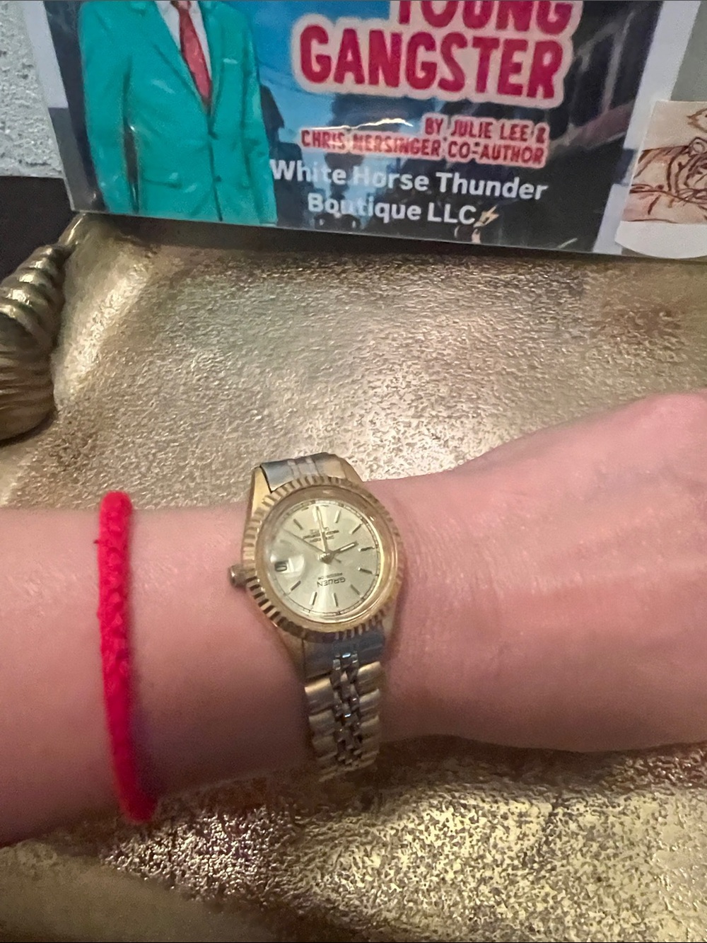 #2242^^ Gold-Tone /Silver Women's Bracelet Vintage 80’s & 90’s Watch - Picture 9 of 17